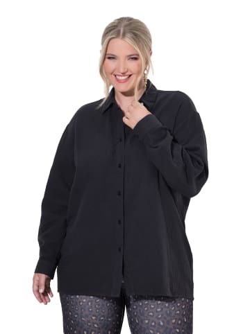 Hemdbluse in schwarz