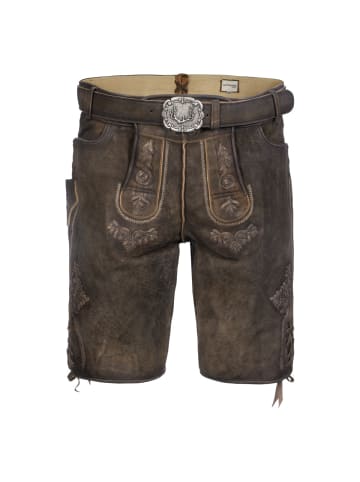 Lederhose Sigl in dunkelbraun