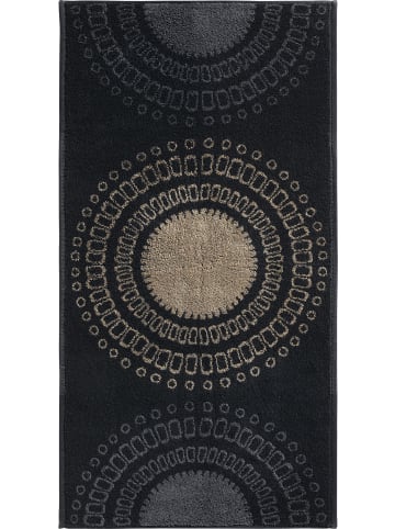 Frottier, Jacquard Handtuch Kreise in taupe