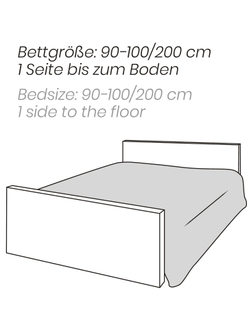 Microfaser Tagesdecke in creme