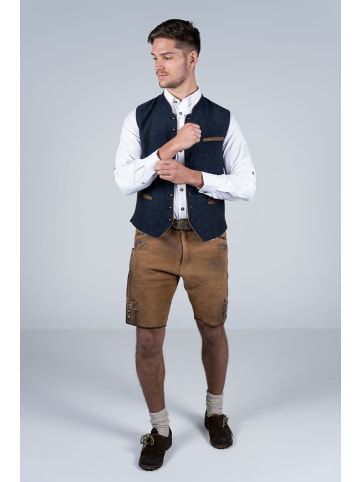 Kurze Wildbock Lederhose Linus in hellbraun