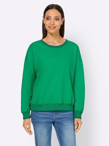 Sweatshirt in grasgrün