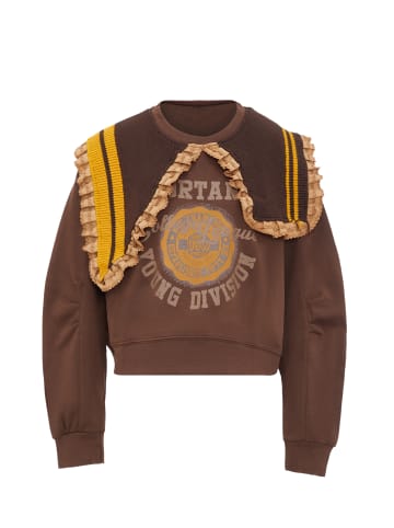 Damen Sweatshirt in Coffee