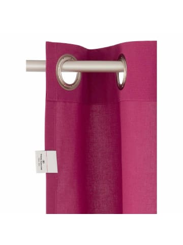 Blickdichter Ösenvorhang DOVE in Magenta