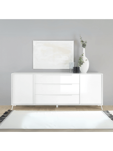 Sideboard CITY in Weiß - (W)205  x (H)84  x (L)40 cm