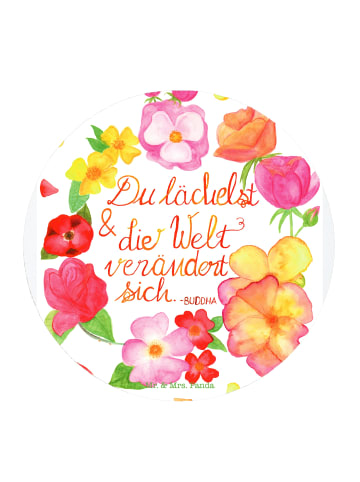 Kühlschrankmagnet Du Lächelst mit Spruch in Bunt