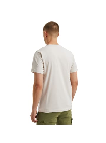 T-Shirt SHORT SLEEVE R-NECK LOGO CARRIER in Beige