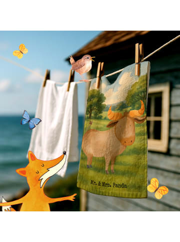 Handtuch Sternzeichen Stier Design ohne Spruch in Weiß
