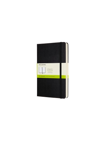 Notizbuch mit festem Einband, Blanko  "Classic Expanded" in Schwarz