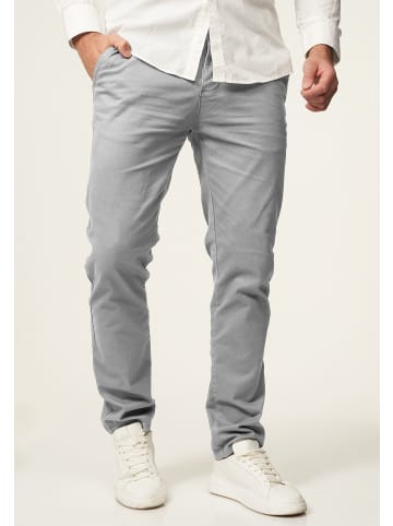 Chinohose - DCPROVO Chino Hose Elastische Jeans Stoffhose Slim-Fit in Hellgrau