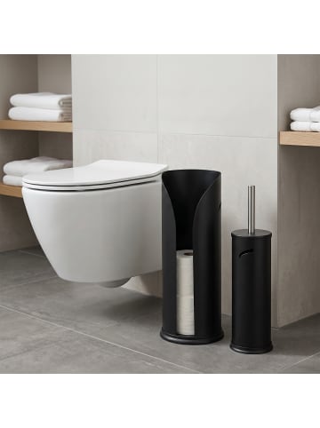 2-tlg. Badezimmer Set in Schwarz