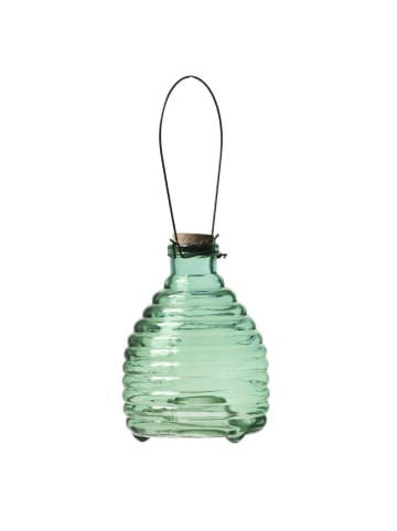Wespenfänger HONIGTOPF Wespenfalle geriffeltes Glas D: 13cm in grün