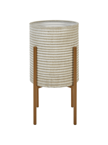 Indoor Blumentopf ALPINUS in Beige/Gold - (W) 31 x (H) 58 x (L) 31 cm