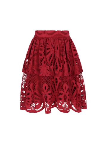Women Skirt in wine red