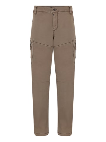 Stillvolle Cargohose Cargotaschen Regular Fit in Braun-4