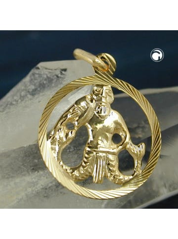 Anhänger 15mm 9Kt GOLD in gold