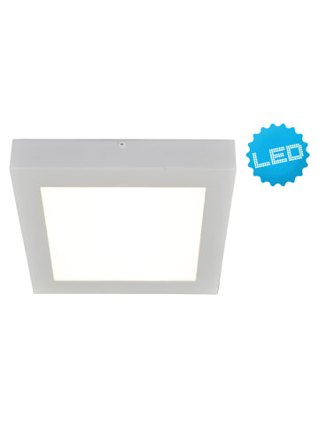LED Aufbauleuchte in weiß - (L)16.8 cm x (B)16.8 cm x (H)3.9 cm - EEK G