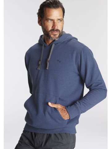 Kapuzensweatshirt in jeansblau-melange