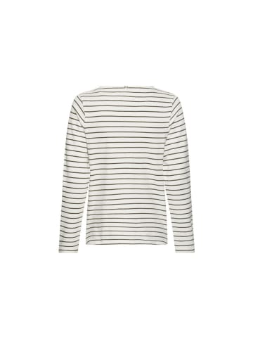 Langarmshirt in dark olive stripes