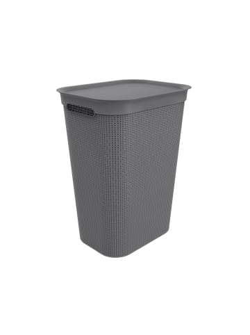 Brisen Wäschebox 50l mit Deckel und Griffe in Anthrazit