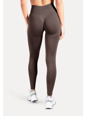 Leggings Trixy Scrunch in Braun