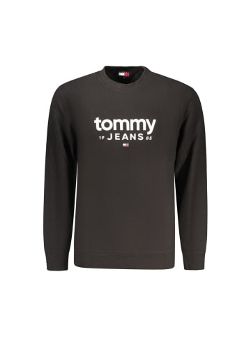 Schwarz Baumwolle Herren Sweatshirt