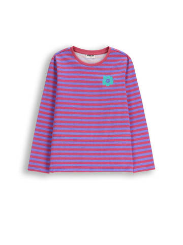Langarmshirt aus Baumwolle in violett