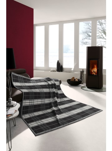 Cotton Home Wohndecke Continious in schwarz