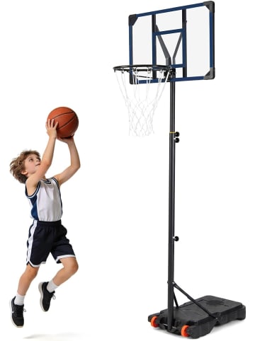 Basketballständer Basketballkorb Outdoor 206-273,5cm in Schwarz