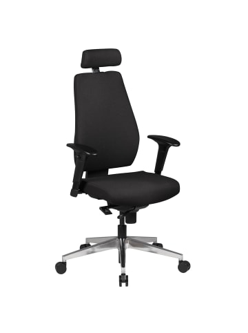 Bürostuhl in Schwarz / Stoff / 70x60x141