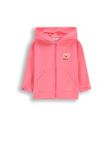 Reißverschlussjacke in rosa