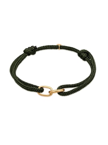 Armband 925 Sterling Silber Oval in Olive