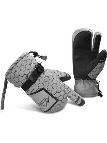 Winterhandschuhe Apex in Grau/Schwarz