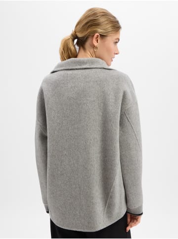 Wolljacke in grau - 0001