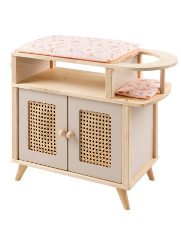 Puppenwickelkommode Puppenwickeltisch aus Holz "miniflowers" ab 3 Jahre