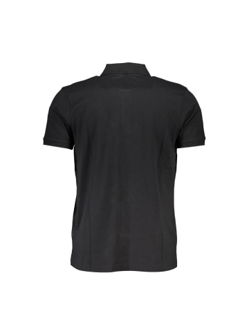 Schwarz Baumwolle Herren Polo Hemd