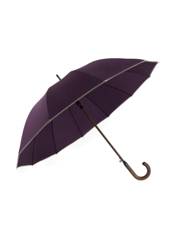 Stockregenschirm mit Holzgriff ø116 cm in Lila