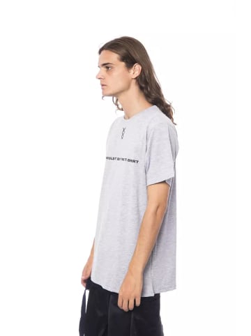 Grau Baumwolle Herren T-Shirt