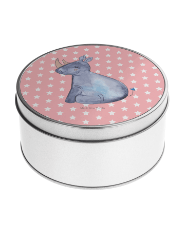 Metallbox Einhorn Nashorn ohne Spruch in Rot Pastell