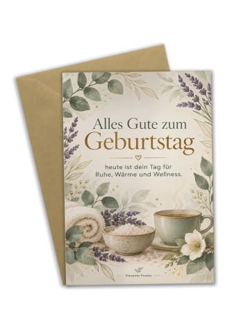 Geburtstagskarte Geburtstagskarte elegant Desig... in Weiß