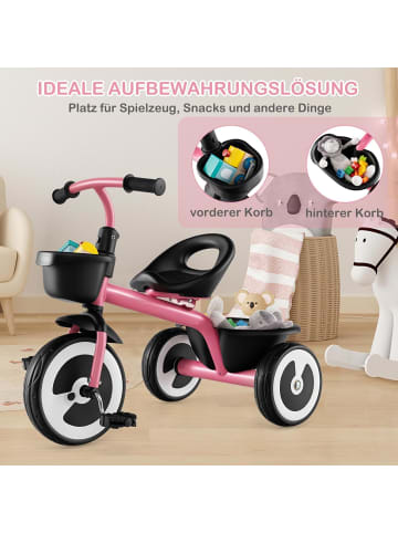 Laufrad 3-Rad mit 2 Körben 18 Monaten-5 Jahren in Rosa