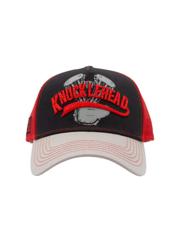King Kerosin Trucker Cap Knucklehead in schwarz