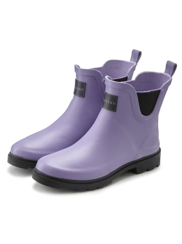Gummistiefelette in lila