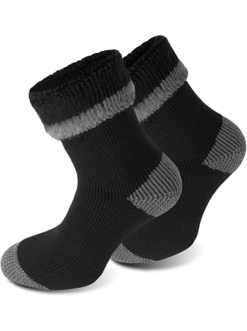 1 Paar Wintersocken Extrem Hot in Schwarz/Grau