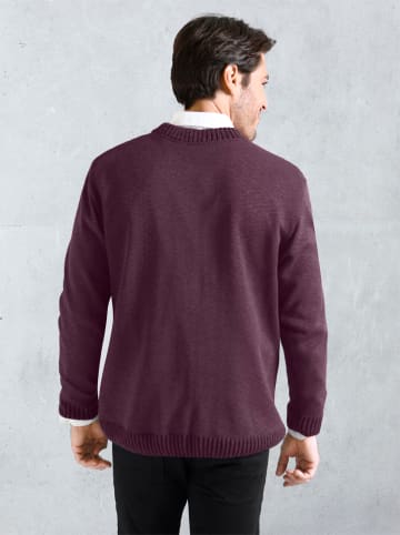 Strickjacke in bordeaux