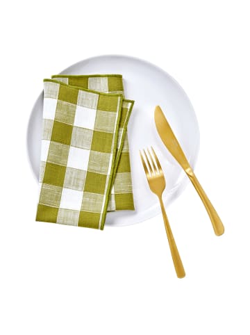 Butlers Serviette MEDLEY 4er-Set in Grün
