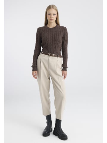 Pullover in braun