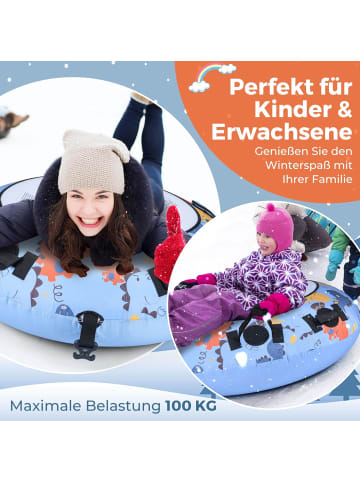 113 cm Schneereifen Aufblasbar in Blau