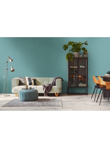 Tapete Fine Weave in Ozeanblau