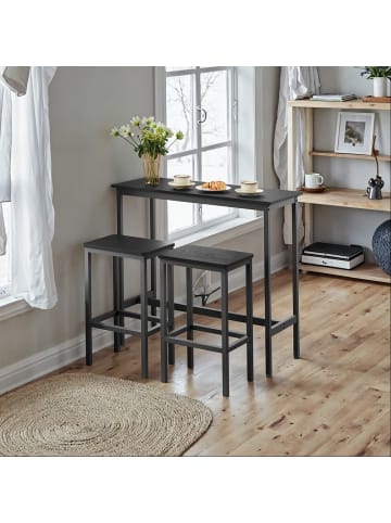 Bartisch Barnet in Schwarz - (B)100 x (H)90 x (T)40 cm